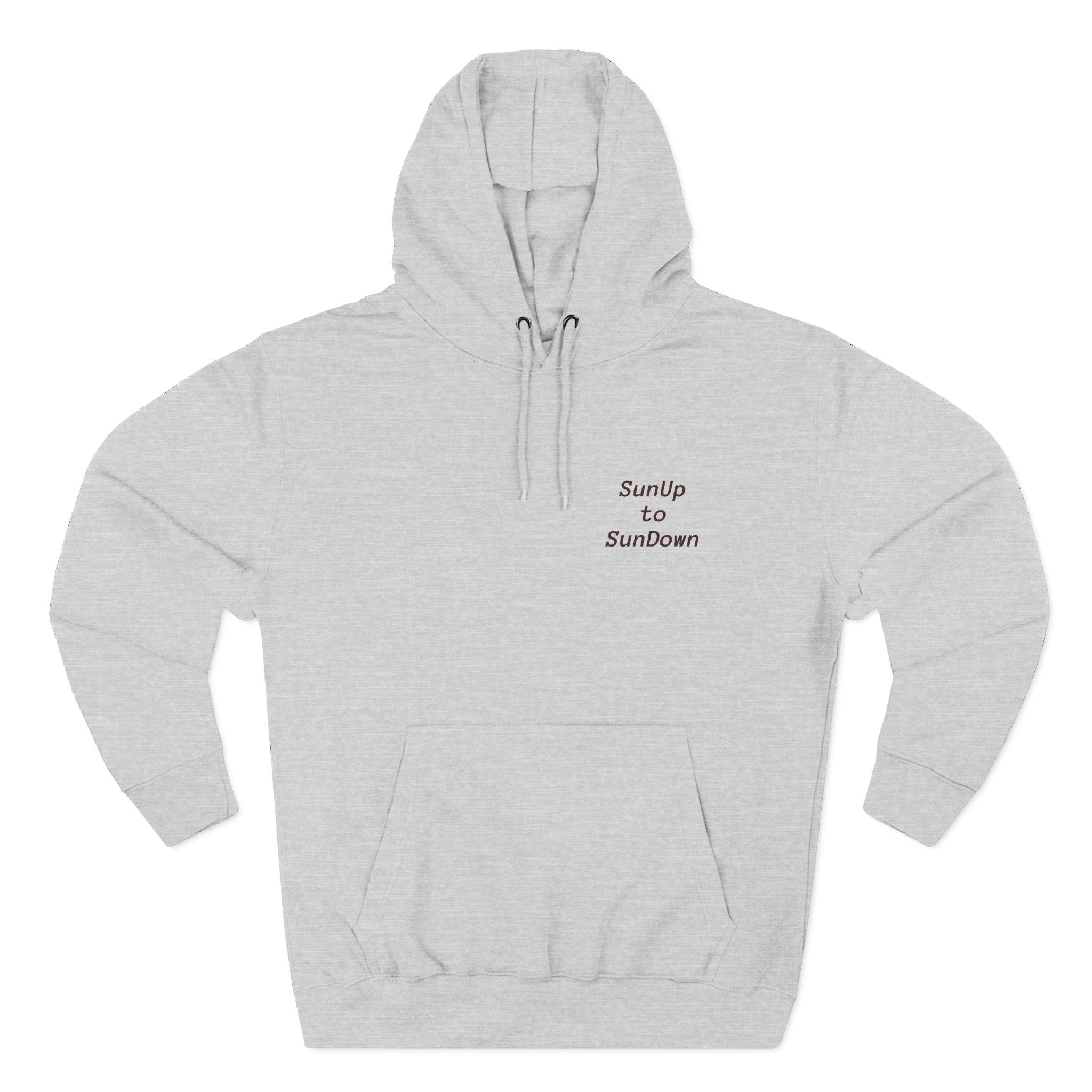 Cozy Fleece Hoodie, SunUp to SunDown