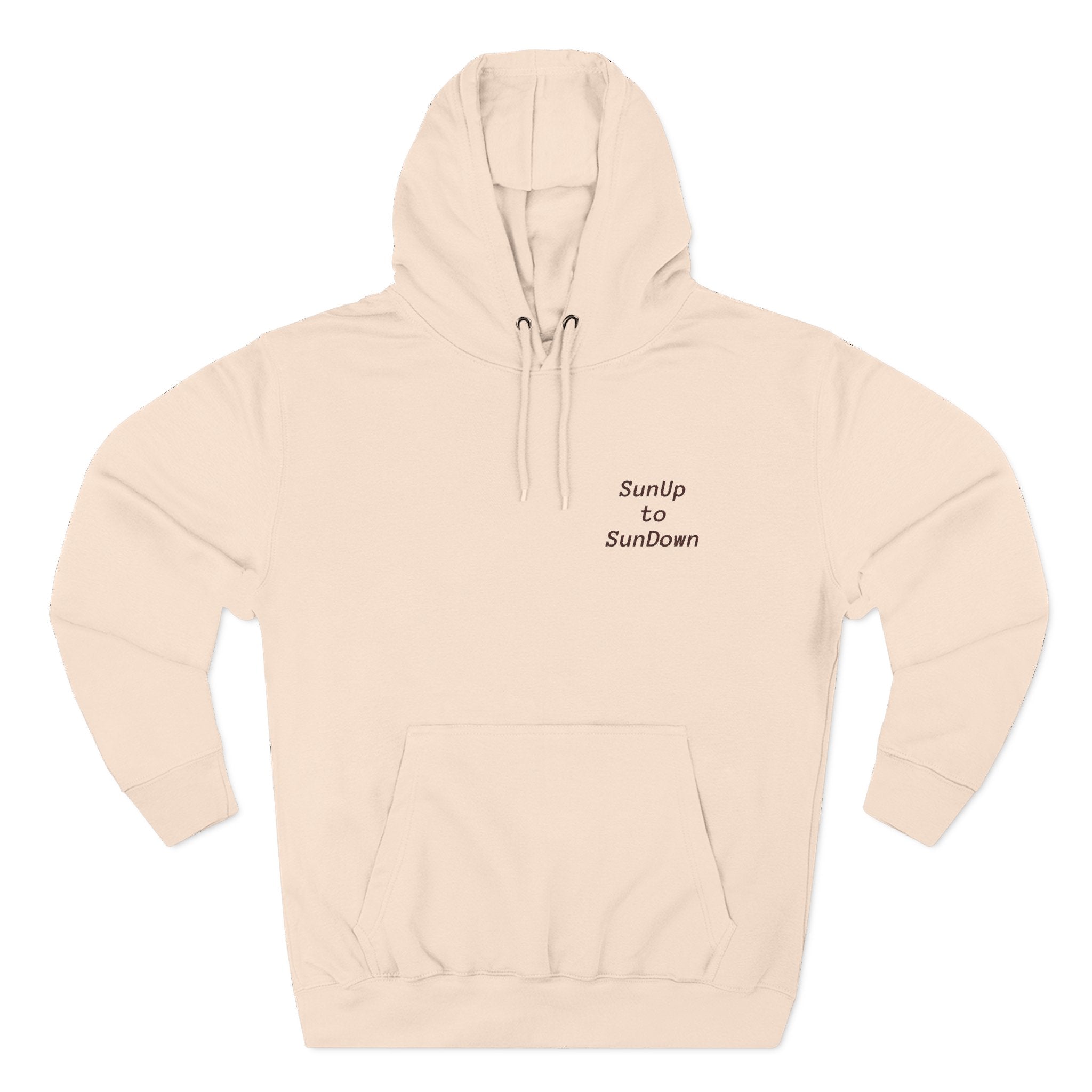 Cozy Fleece Hoodie, SunUp to SunDown